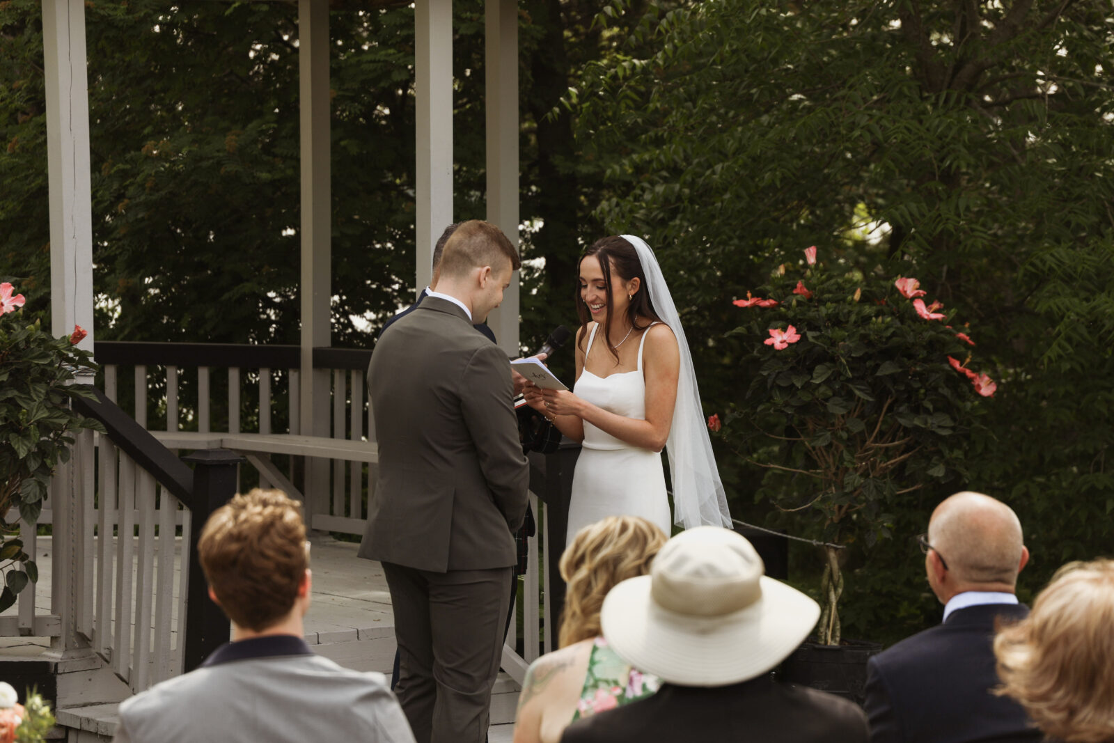 Bride reads vows - Wedding Photography - Kingston ON