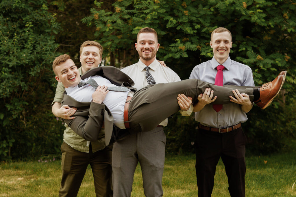 Groom with friends - Wedding Photography - Kingston ON