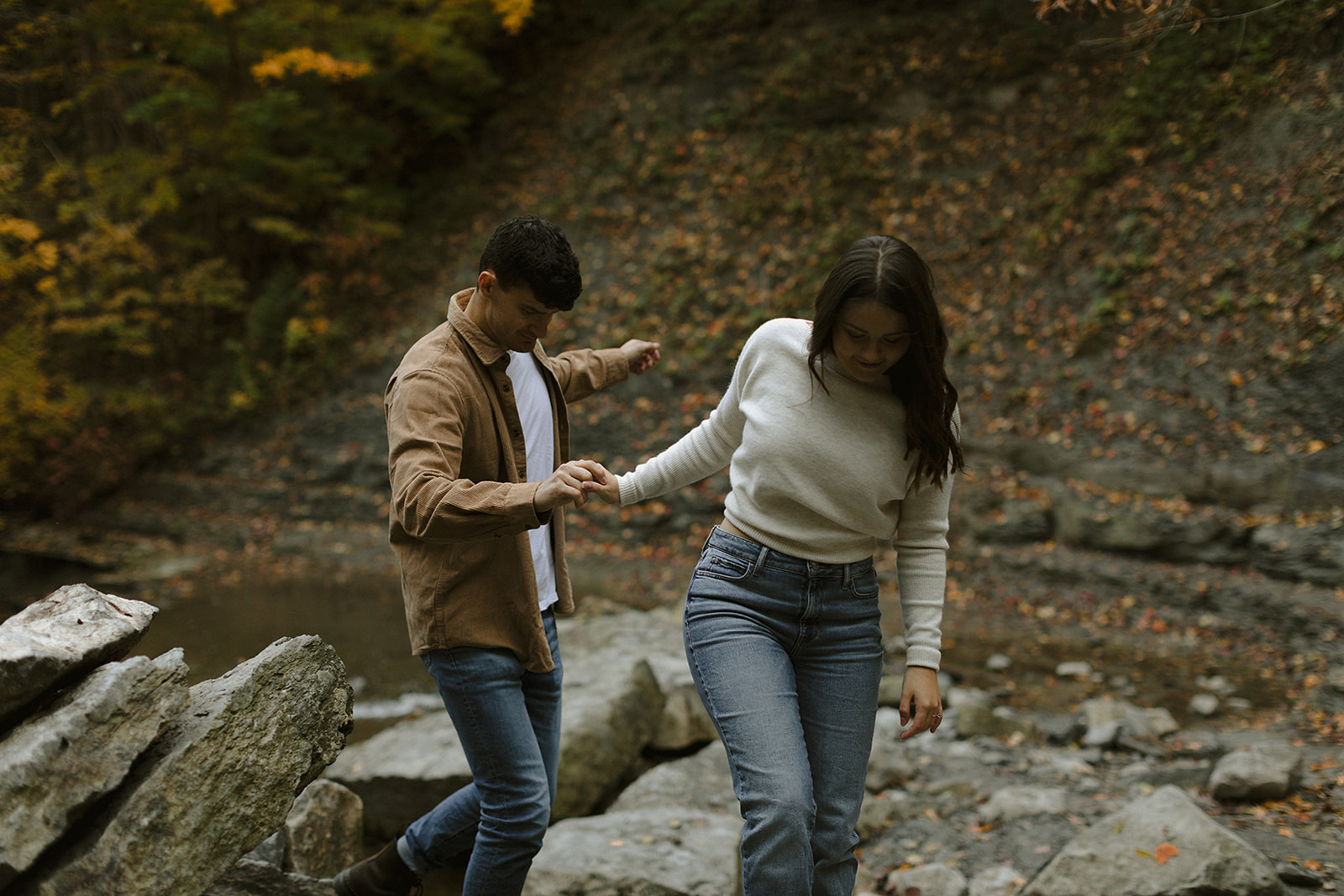 Engagement Photoshoot, Rock Glen Conservation, ON