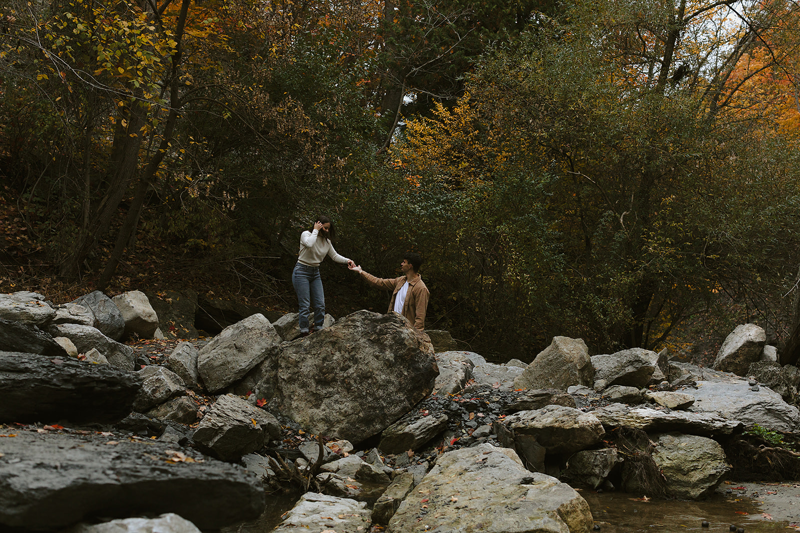 Engagement Photoshoot, Rock Glen Conservation, ON