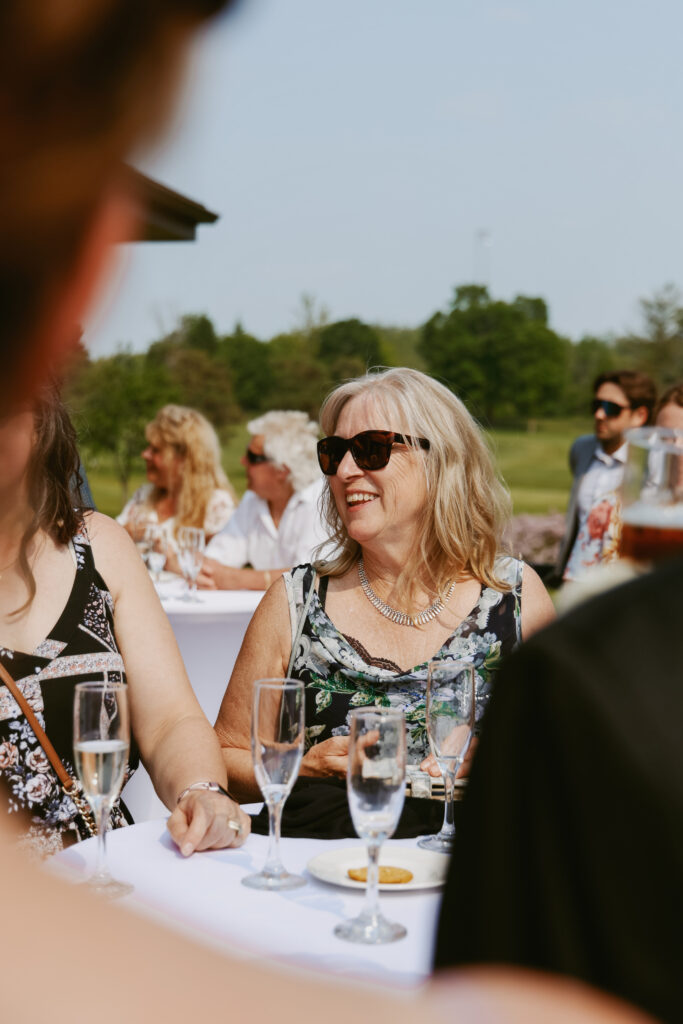 Guest at Peterborough Golf Course Wedding 