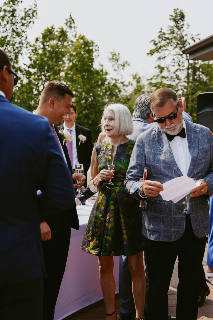 Guest at Peterborough Golf Course Wedding 