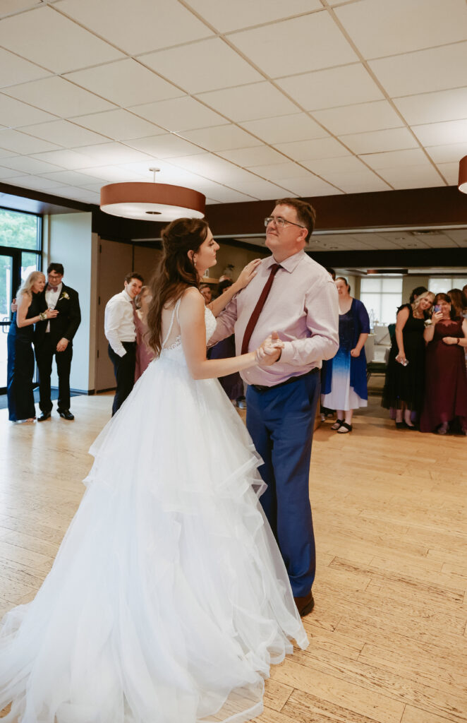Bride and her father dance