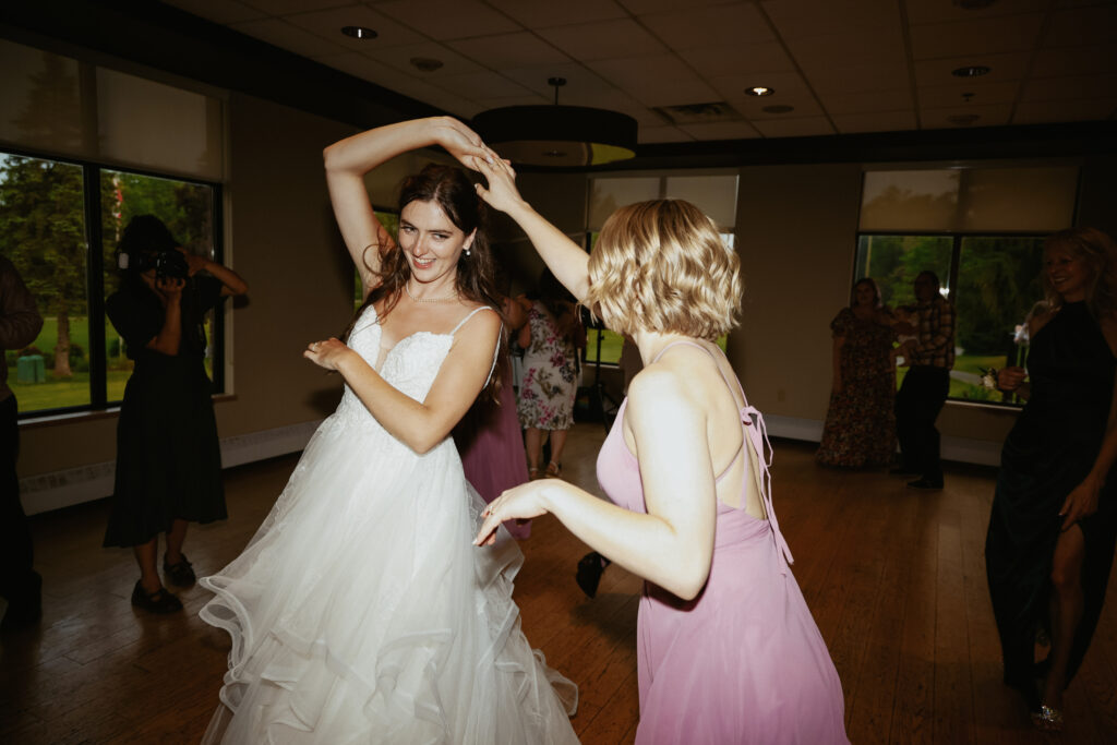 Dancing at wedding