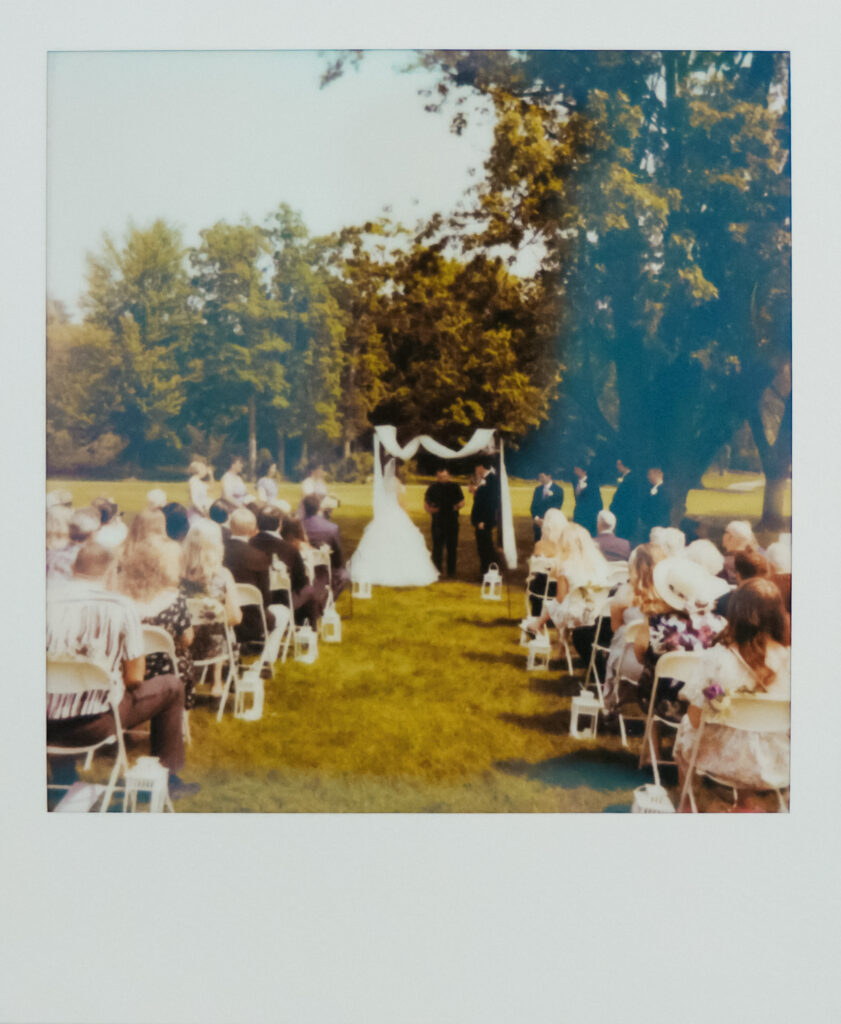 Polaroids of wedding