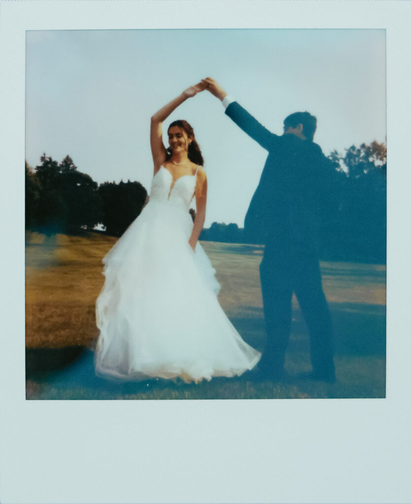 Polaroids of wedding