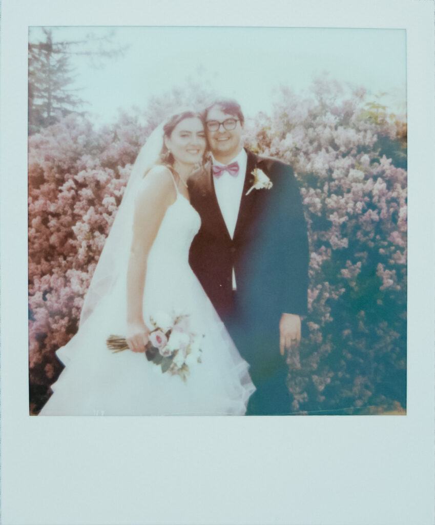 Polaroids of wedding