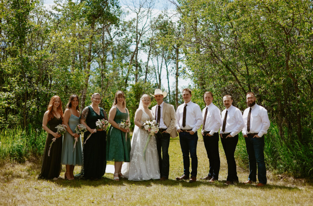 Bridal party. 