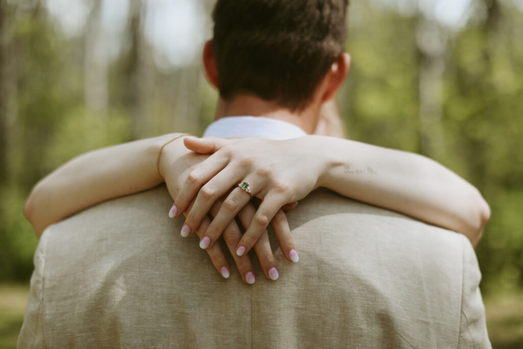 Green Engagement Ring